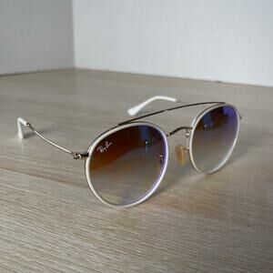 Ray-Ban RB3647N 001/40 Sunglasses FRAMES ONLY White Gold 51-22-145